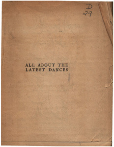 All About the latest Dances: A Critcal & Practical Treatise