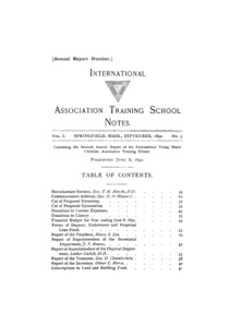 The International Association Training School Notes (vol. 1 no. 5), September, 1892