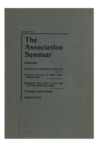 The Association Seminar (vol. 15 no. 3), December, 1906