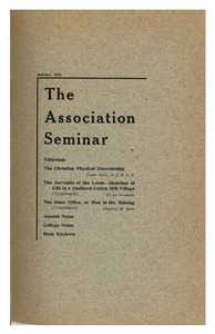 The Association Seminar (vol. 24 no. 4), January 1916