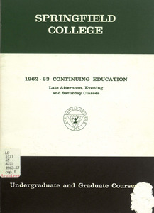 Continuing education, 1962-1963
