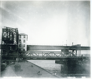 [Mystic River elevated drawbridge]