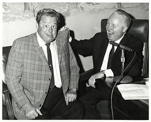 Mayor John F. Collins with comedian Frank Fontaine