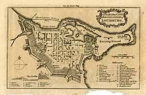 A plan of the city & fortifications of Louisbourg
