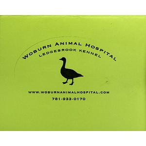 Woburn Animal Hospital (Woburn, MA) Card to Boston Medical Center