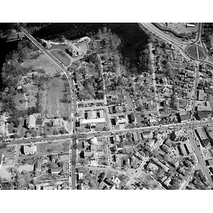 Dedham Square area for traffic survey, Mr. Loring Reed, Dedham, MA