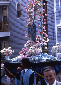 Our Lady of Loreto statue in procession