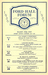 Ford Hall Forum program, March, 1936-1937 Season