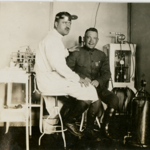 Camp MacArthur - Waco, Texas - World War I - A Doctor and a soldier