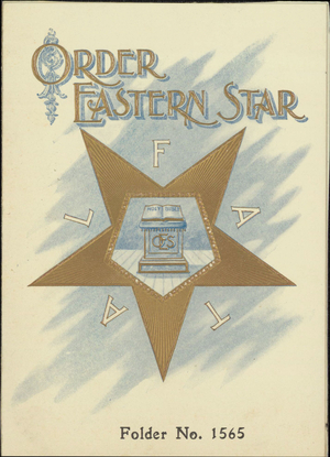 Blank Order of the Eastern Star card