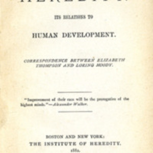 Heredity : its relation to human development