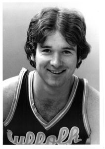 Suffolk University men's basketball player Pat Ryan, 1977-1978
