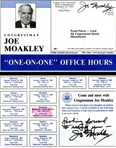 John Joseph Moakley "One-On-One" Office Hours mailing