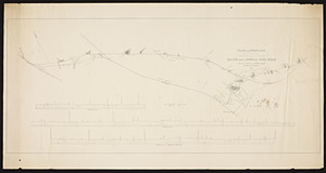 Plan and profiles of surveys for part of the proposed Salem and Lowell railroad.