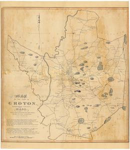 A map of the town of Groton, Middlesex County, Mass.