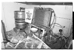 Mobile poitin' still, Co. Fermanagh. It can be fitted under a kitchen sink