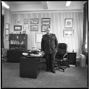Assistant Chief Constable RUC Alan McQuillan. Portraits taken in his office