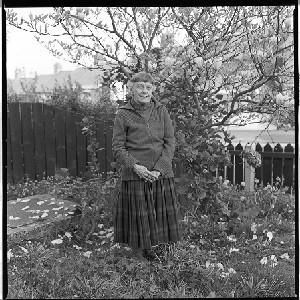 Sister Anna Hoare, Protestant nun who came from England in 1969 to live in Catholic Ardoyne, Belfast (she is blind). Portraits taken at her home in the Ardoyne