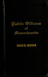 Public officers of the Commonwealth of Massachusetts (2003-2004)