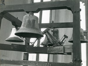 Gasson Hall interior: tower, four bells named Ignatius, Xavier, Berchmans, and Gonzaga