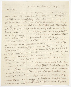 Benjamin Silliman letter to Edward Hitchcock, 1834 November 16