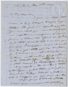 Edward Hitchcock letter to James T. Ames, 1849 May 16