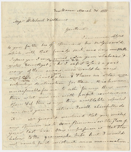 Benjamin Silliman letters to Edward Hitchcock and Stephen West Williams, 1818 March 31
