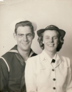 John and Patricia--naval duty