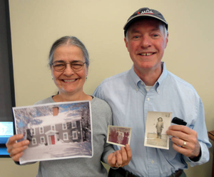 Donald McCaffrey and Kathy McDonald at the Milton Mass. Memories Road Show