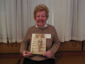 Barbara Fitzgerald at the Irish Immigrant Experience Mass. Memories Road Show