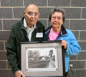 Franke Carta and Helen Carta at the Wilmington Mass. Memories Road Show