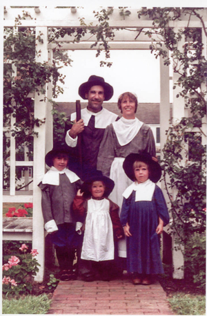 My family participating in Pilgrim Progress