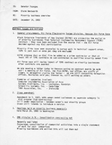 Minority Business Overview