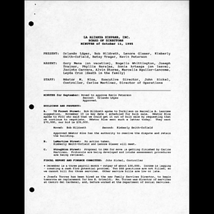 Meeting materials for October 1995