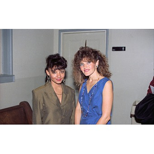 Two women smile for the camera at Cultura Viva.