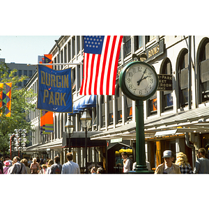 Exterior of Durgin Park restaurant near Faneuil Hall in Boston, MA