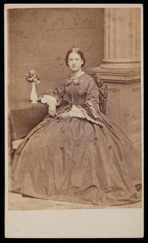 Studio portrait of Sarah C. Minot, Boston, Mass., 1860-1861