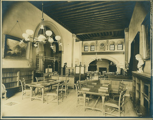 Interior view of the Woburn Public Library, Woburn, Mass., 30 May 1891