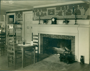 Interior view of the Tabby Cat Tea Room, Wenham, Mass., undated