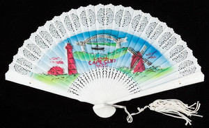 Fan: folding fan with Cape Cod images