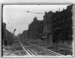 Huntington Ave. subway progress