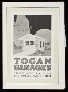 Togan Garages built and sold as the public wants them, Togan-Stiles, Grand Rapids, Michigan