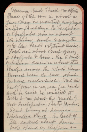Thomas Lincoln Casey Notebook, November 1888-January 1889, 45, [illegible] said I had no objection