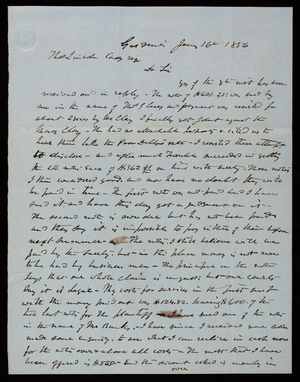 Whitman to Thomas Lincoln Casey, January 16, 1856