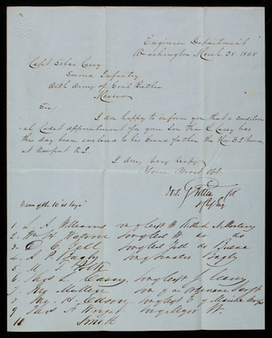 Whitter to General Silas Casey, March 28, 1848