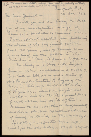 [William] H. Bixby to Thomas Lincoln Casey, December 10, 1893 - Digital ...