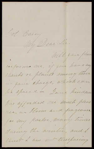 Mrs. H. L. Dawes to Thomas Lincoln Casey, May 17, 1878