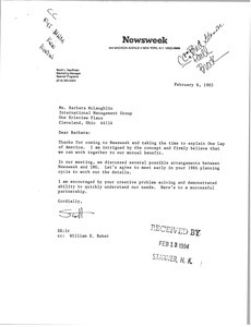 Letter from Scott L. Kauffman to Barbara McLaughlin