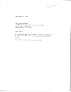 Letter from unnamed correspondent to Marty Newcomber