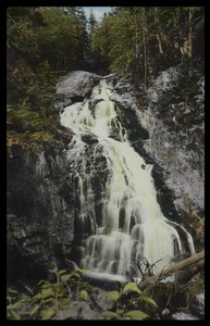 Crystal Cascades Pinkham Notch (water cascading down rock formations)
